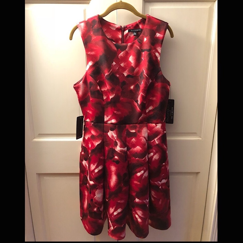 (SALE!) NWT Eva Longoria Red Floral Dress